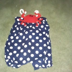Mud pie toddler girls bib overalls size 12 -18m